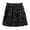 A-Black1058, variant on XIAONU Womens Floral Appliqué Mini Skirt Textured Ruffled Short Skirt Eye-Catching Elegant Dinner Date Skirts