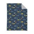 thumbnail image 2 of Carter's Construction Time 4 Piece Toddler Bedding Set, Navy, Yellow, Grey, Orange, 2 of 6