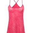 thumbnail image 3 of FashionOutfit Women's Basic Solid Burn Out Strap Tank Tops, 3 of 3