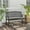 Brown, variant on Outsunny 46" Outdoor Garden Bench, Metal Bench, Steel Slatted Frame Furniture for Patio, Park, Porch, Lawn, Yard, Deck, Black