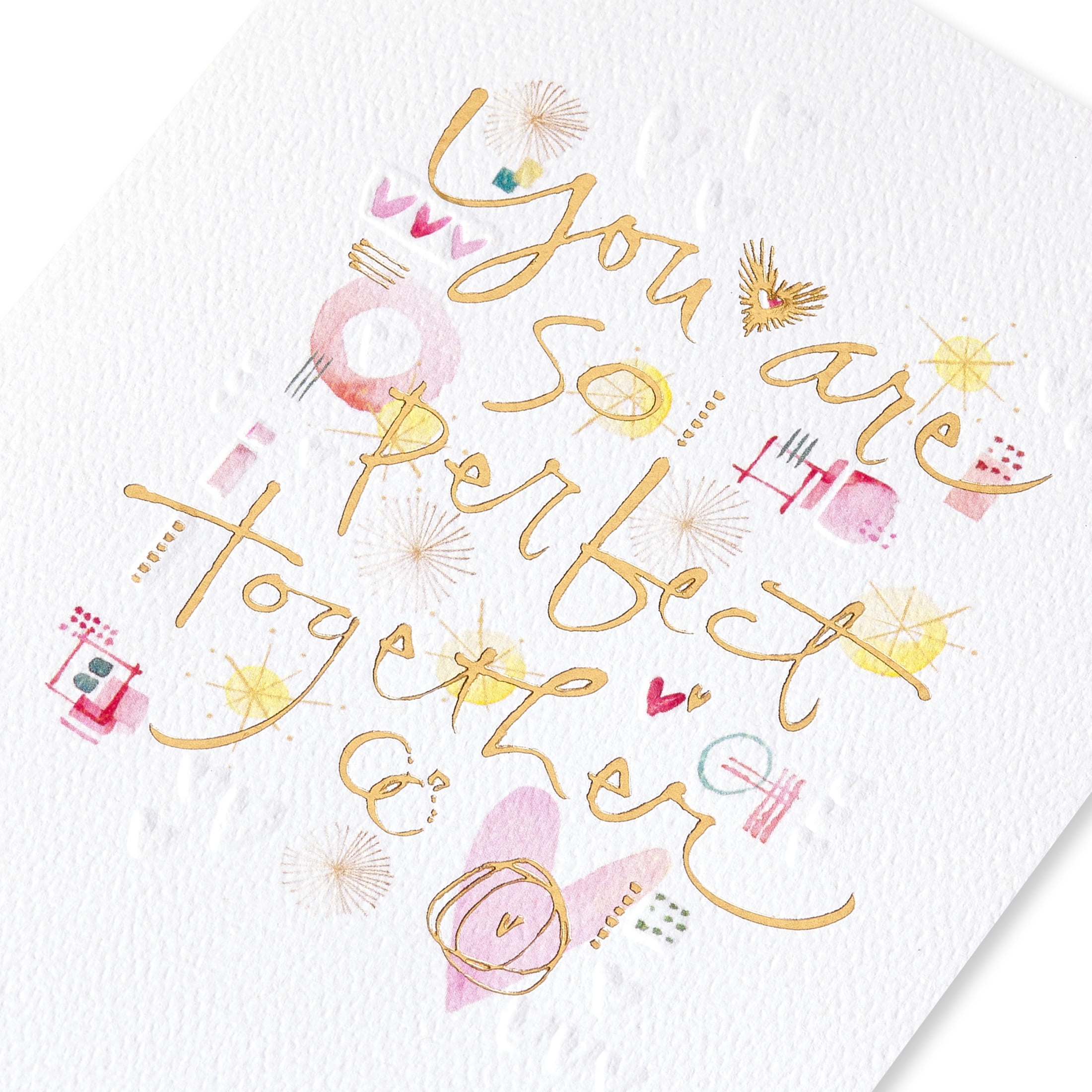 American Greetings Wedding Card for Bride and Groom (You are so Perfect Together)
