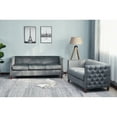 thumbnail image 2 of Kingway Avin Nail Head Livingroom Set-Color:Gray,Size:2pc, 2 of 2