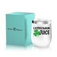 thumbnail image 2 of Modern Elegance St Patrick's Day Leprechaun Juice | Shamrock | Insulated Wine Tumbler | 12oz with Steel Straw | St. Patrick's Day Cups | Lucky mug | Irish gifts, 2 of 5