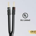 thumbnail image 7 of GearIT 12AWG Oxygen-Free Copper Speaker Wire Cable with Banana Plug Tips, Black 10ft, 7 of 7