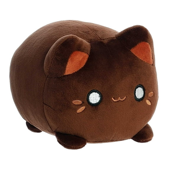 Aurora - Small Brown Tasty Peach - 7" Kona Coffee Meowchi - Enchanting Stuffed Animal