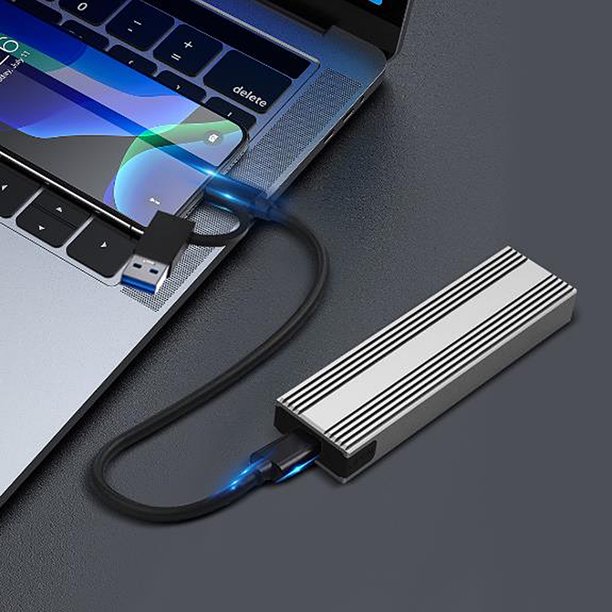 Caja Ssd Estuche SSD M.2 NVME SATA de doble protocolo para SSD 2230/2242/2260/2280 (SATA)