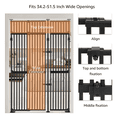 thumbnail image 4 of Unipaws 86" High Extra Tall Cat Gate, 35"-51" Wide Safety Gate for Doorway Hallway Stairs, Black, 4 of 7