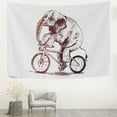 thumbnail image 3 of FREEAMG Tapestry Wall Hanging Funny Elephant Riding Bicycle Animal Tapestry Decorative Wall Tapestries Wall Art Wall&nbsp;Blanket&nbsp;Bedding Tapestry for Bedroom Living Room Dorm Home Decor 80"x60", 3 of 7