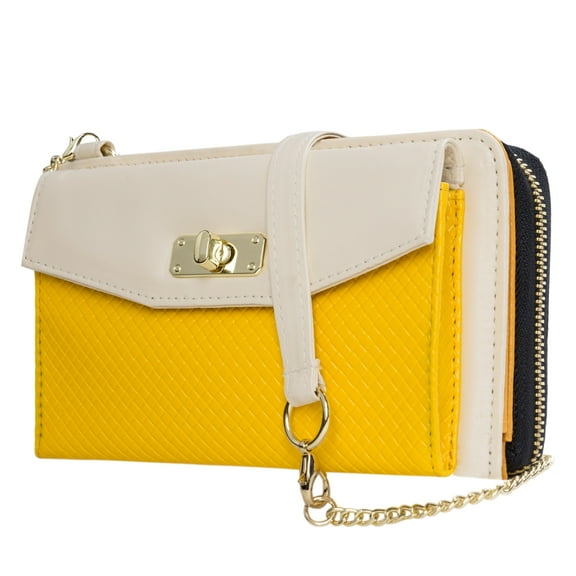 Women's Clutch Purse with Removable Shoulder Strap – Slim Crossbody Wallet Bag for Phone, Cards & Essentials – Small Travel Handbag for Everyday Use or Night Out