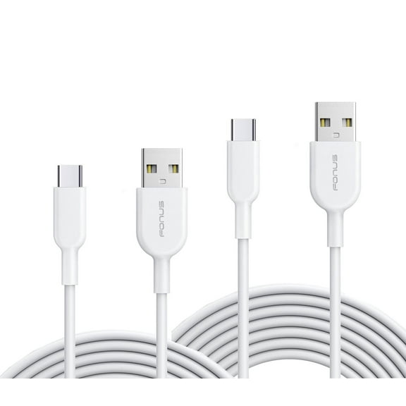 3ft and 6ft Long USB-C Cables for Nokia XR20/XR21 - Fast Charge TYPE-C Cord Power Wire Data Sync High Speed for Nokia XR20/XR21