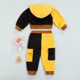 thumbnail image 3 of Toddler Baby Girl Zipper Hoodie Jackets Long Sleeve Hooded Sweatshirt Coat with Pant Trousers Set, 3 of 7