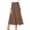 Coffee, variant on Fantaslook Midi Pleated Skirts for Women Polka Dot Swing High Waist Maxi Skirt with Pockets Dresses