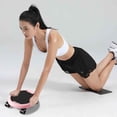 thumbnail image 3 of CSSAD Ab Roller Wheel, Multifunctional Abdominal Wheel Board, 360° Silent Abdominal Wheel Board for Full Body Fat Burning, Abdominal Core Strength Training for Gym Home Workout, Pink, 3 of 6
