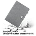 thumbnail image 3 of Allytechgroup iPad Pro 11 M4 2024 Case, Premium PU Leather Auto Sleep Wake Kickstand Flip Folio Cover Magnetic Closure Hand Strap Case for Apple iPad Pro 11" M4 2024, Gray, 3 of 7