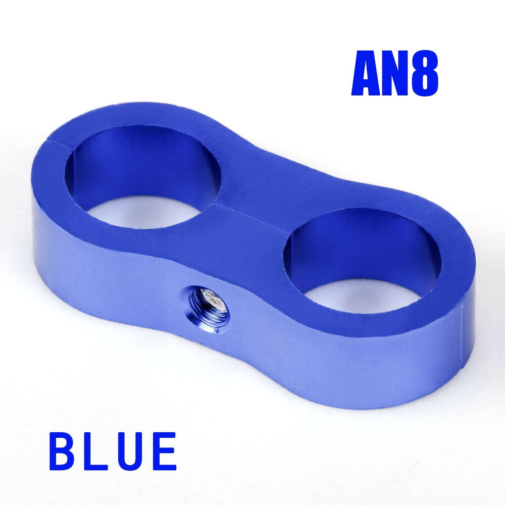Water Pipe and Gas Line,1 Pcs Oil Line Fuel line Mounting Clamps,Aluminum Hose Fitting Adapter Great for Fuel Hose AN4 AN6 AN8 AN10 Hose Separator Clamp Brake Line