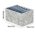 thumbnail image 3 of Drawer Clothes Storage Box, Stackable Underwear and Pants Organizer, Portable Printed Storage Bin for Closet and Bedroom Organization, 3 of 3