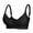 Black, variant on GPOECD Front Closure Bras for Women Underwire Vest Style Full Cup Smooth Front Buttoned Bra for Daily Comfortable Bras for Women,Black,105D
