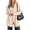 Beige, variant on PRETTYGARDEN Women's Long Cardigans Hooded Chunky Sweaters Cozy Knit Jacket, Button up, Loose Fit, Pockets, Fall Coats, Trendy Casual, Going Out, Holiday Outfits, Winter Clothing