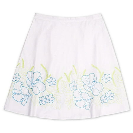 George - Women's Embroidered Linen Skirt