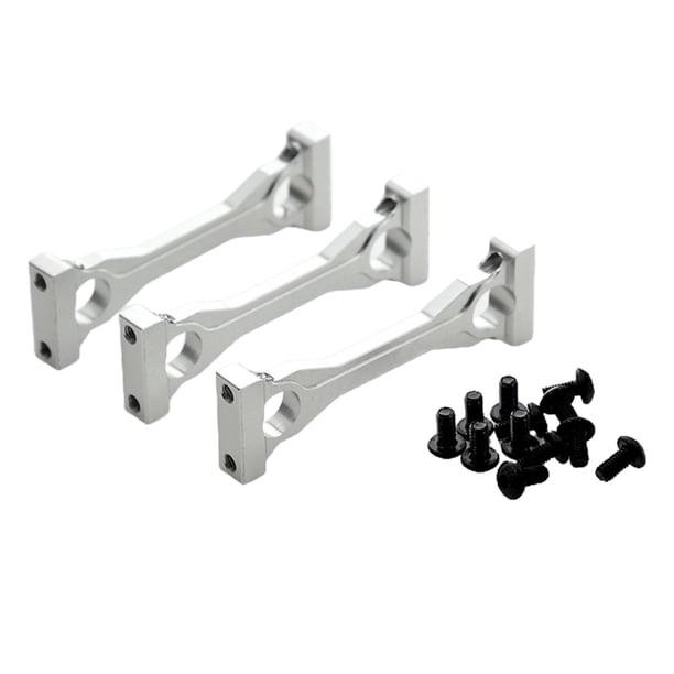 Soporte de chasis central de metal CNC para camión Tamiya 1:14 56301, 56304, 56309 y 56314 plata