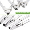 thumbnail image 4 of Appetizer Tongs 7-Inch Silicone Tipped Kitchen Tongs, Set of 3 (Orange), 4 of 6