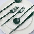 thumbnail image 6 of Efavormart 50 Pack | Hunter Emerald Green Heavy Duty Plastic Utensil Set, Premium Disposable Sleek Cutlery Flatware, 6 of 11