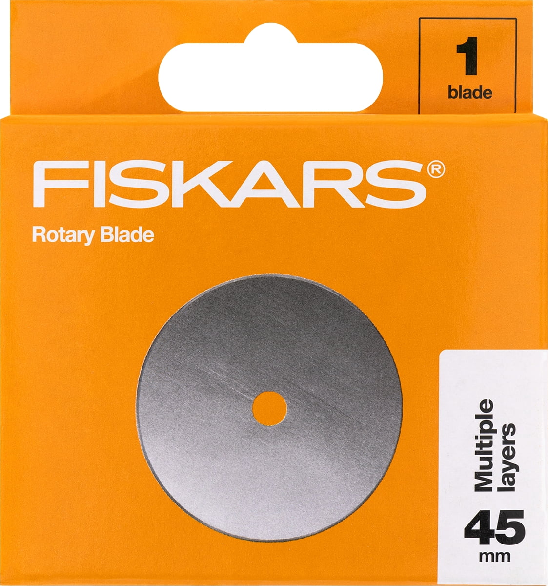 (2 pack) Fiskars Replacement Portable Rotary Blade 45mm with Reusable Clam