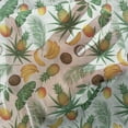thumbnail image 3 of Banana Leaf Tulle Curtains with Rod Pocket, Exotic Nature of Caribbean Islands Pattern with Fresh Coconut Pineapple Fruits, Sheer Drape for Wedding Party 2 Panels, 7 Sizes, Multicolor, by Ambesonne, 3 of 3
