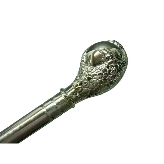 94cm Silver Eagle's Claw Style Stainless Steel Walking Cane for Men & Women