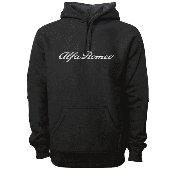 Alfa Romeo Sudadera Hoodie Caballero Talla Grande con Logo firma en el pecho Oficial Estilo Racing Casual
