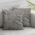 thumbnail image 3 of nygtbtfer Throw Pillow Cover Floral Ethnic Pattern Motifs of The Pillowcase Home Decorative Square Pillow Case Cushion Cover 22x22in, 3 of 7