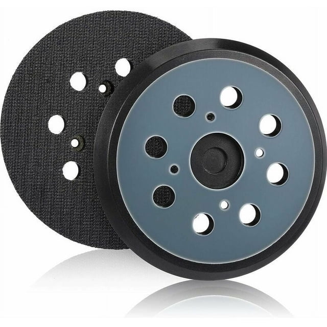 Almohadilla de repuesto con capacidad de recolección de polvo, material de calidad, gancho y bucle de goma para lijadora orbital que garantiza un espacio de trabajo limpio y un lijado suave