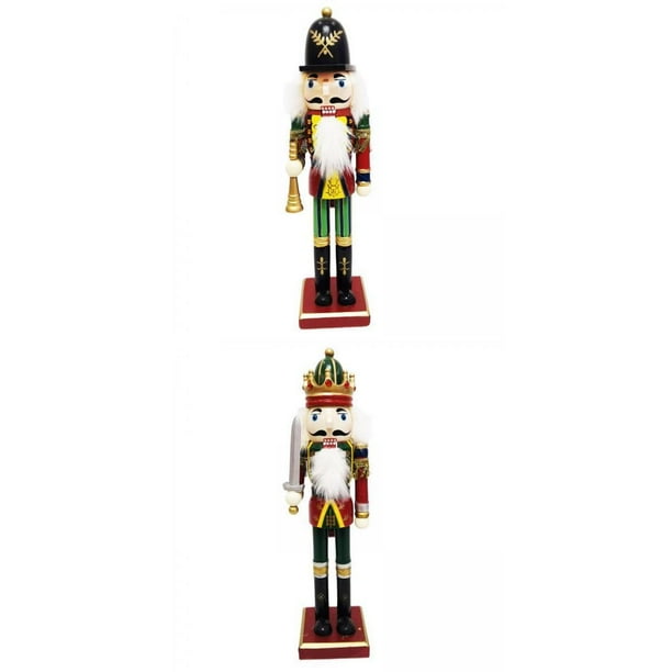 soldado cascanueces,Lote de Cascanueces de 12 pulgadas,adornos grandes de Alemania,cascanueces navidad decoraciones cifras decoración,Cascanueces de madera tradicional King Soldier de 30