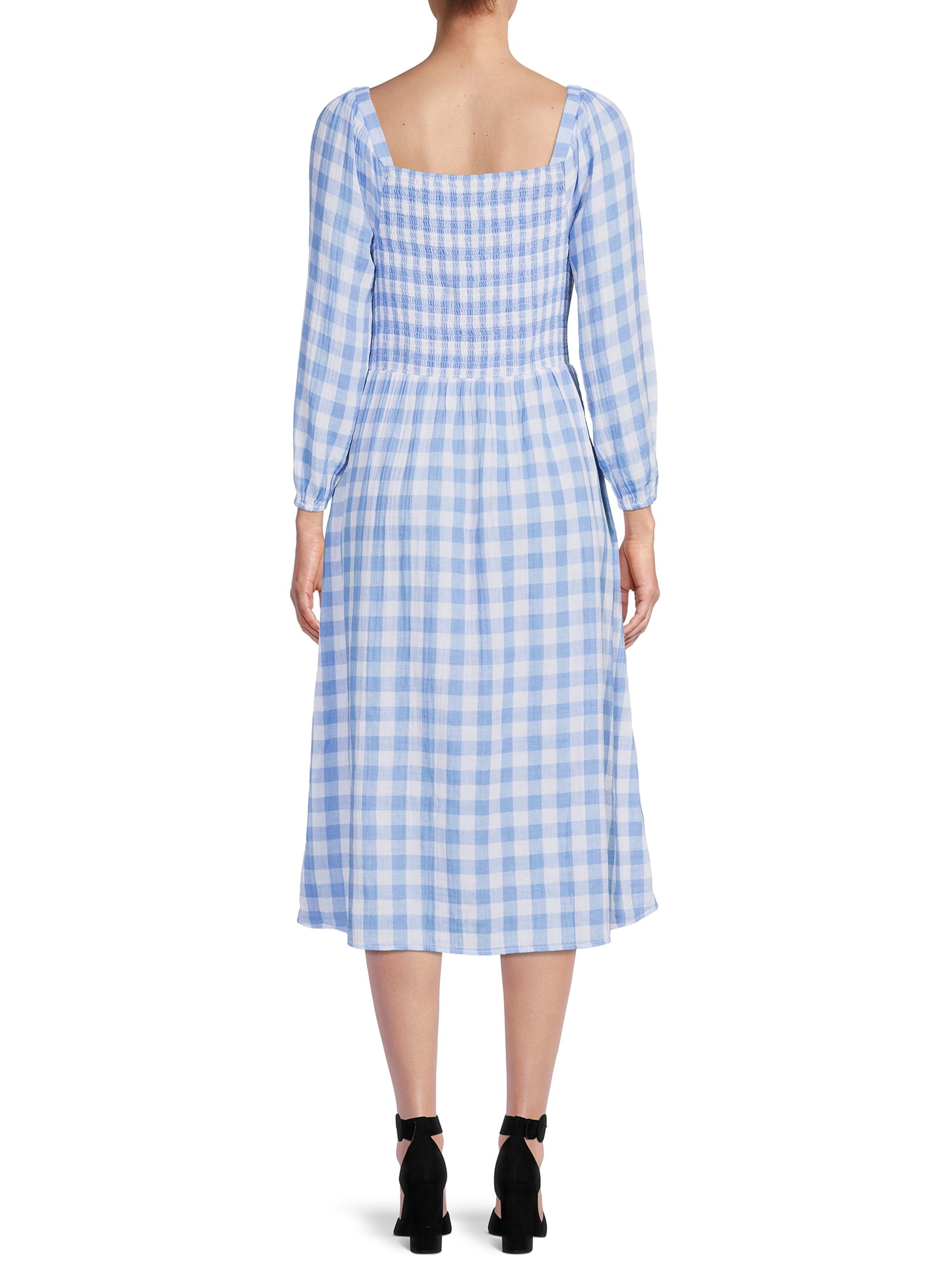 ワンピース MEDI GINGHAMCHECK 2WAY PUFFSLEEVE DRESS GINGHAM CHECK 2WAY PUFF SLEEVE DRESS