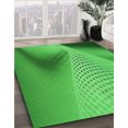 thumbnail image 2 of Ahgly Company Indoor Rectangle Patterned Neon Green Area Rugs, 5' x 8', 2 of 6