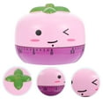 thumbnail image 3 of Hemoton  Mechanical Cooking Timer Lovely Tomato Countdown Alarm Plug, 3 of 8