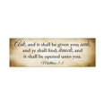 thumbnail image 3 of Scripture Walls Matthew 7:7 Gold Bible Verse Canvas Christian Wall Art Ready to Hang Unframed, 3 of 7