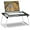 Black, variant on Foldable Lap Desk Laptop Stand Bed Desk Table Tray, Breakfast Serving Tray, Portable & Lightweight Mini Table, Lap Tablet Desk for Sofa Couch Floor - White