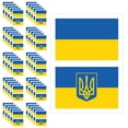 thumbnail image 2 of Ovzne Ukrainian Flag Face StickerTemporary Tattoos Stickers Body Art Face Jewelry On Clearance, 2 of 3