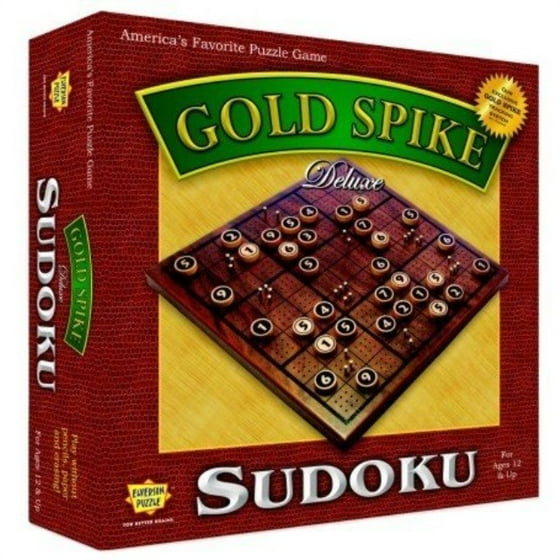 Golden Spike Deluxe Wooden Sudoku Board Game A Golden Spike Deluxe Wooden Sudoku Board Game A Masterpiece Com