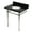 Black Granite / Polished Nickel, variant on Kingston Brass KVPK30K86ST Dreyfuss 30" Black Granite Console Sink with Stainless Steel Legs (8-Inch, 3-Hole), Black Granite/Polished Nickel