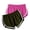 Hot Pink, variant on Uaswgudfs Women's Running Shorts with Elastic Waistband & Side Stripes - Breathable Cotton-Poly Blend Activewear Black L
