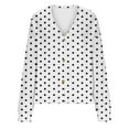 thumbnail image 4 of LIaqionyy Cardigan for Women Fall Open Front Button down Long Sleeve V Neck Casual Soft Loose Outerwear, 4 of 5