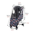 thumbnail image 3 of MELIVO Waterproof Winter Thicken Rain Cover Wind Dust Shield Full for Baby Stroller Accessories Pushchairs, 3 of 4