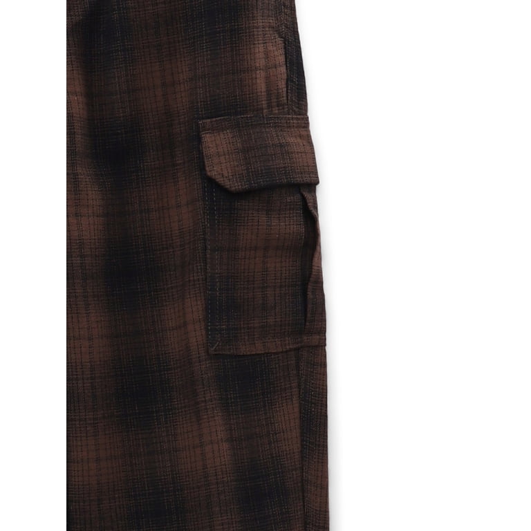 Weekend Academy Boys Plaid Flannel Cargo Pants photo 3