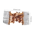 thumbnail image 5 of Salmue Elástico Peinetas, Peine de Pelo de Abalorios Clip de Pelo Elástico Mágico Peineta de Pelo para Cabello Grueso y Fácil para Las Mujeres (6#) Ecomeon no, 5 of 5