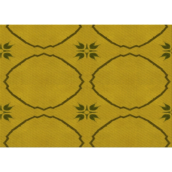 Ahgly Company Indoor Rectangle Patterned Dark Bisque Brown Area Rugs, 8' x 10'