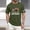 001Army Green, variant on Hogleaql Usa Flag Tee Shirt for Men 4th Of July Crew Neck American Flag Print Short Sleeve Tee Patriotic Casual Independence Day Loose Tshirt Black 5XL