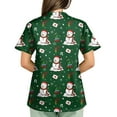 thumbnail image 6 of Garbnen Christmas Scrubs for Women Tops V Neck Short Sleeve Womens Tops Dressy Casual Xmas Printed Nurse Uniforms with Pockets S-5XL, 6 of 6