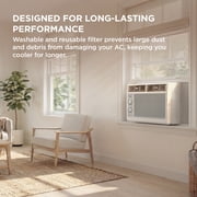 TCL 5,000 BTU Mechanical Window Air Conditioner (White) - Two-in-One Cooling & Fan, 7 Temperature Settings, Dual Fan & Cooling Speeds, Compact Fit, Washable Filter, Cools up to 150 Sq ft - W5WM-3